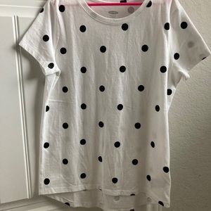 old navy polka dot softest tee